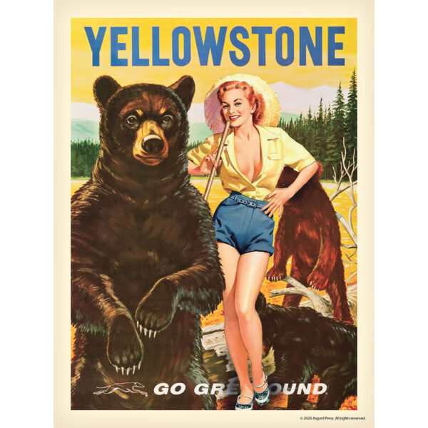 Sample image from the Asgard Press 2026 Retro Parks and Pinups Encore Edition Calendar
