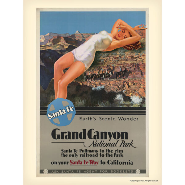 Sample image from the Asgard Press 2026 Retro Parks and Pinups Encore Edition Calendar