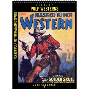 Front cover of the Asgard Press 2026 Vintage Pulp Westerns Calendar