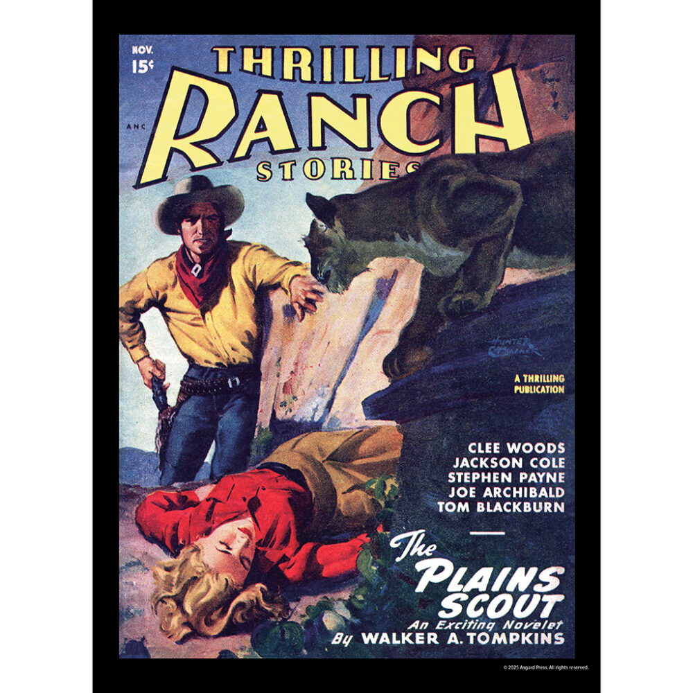 Sample image from the Asgard Press 2026 Vintage Pulp Westerns Calendar