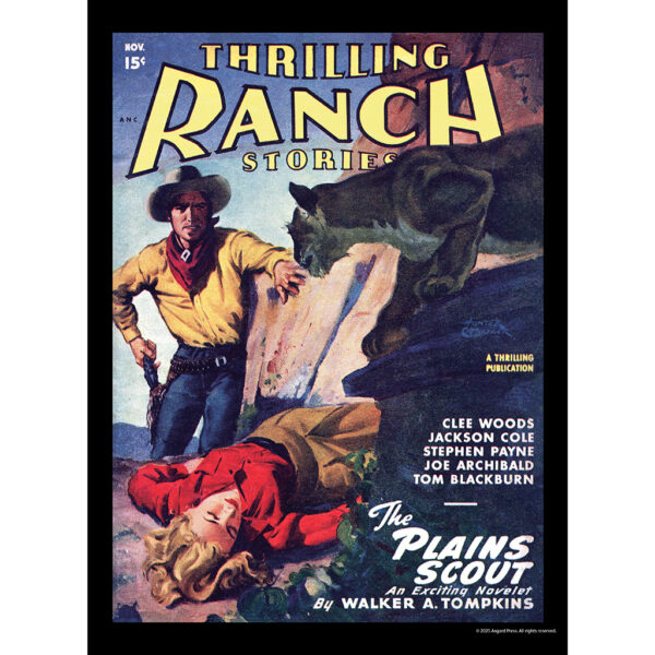 Sample image from the Asgard Press 2026 Vintage Pulp Westerns Calendar