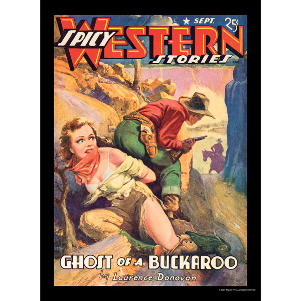 Sample image from the Asgard Press 2026 Vintage Pulp Westerns Calendar