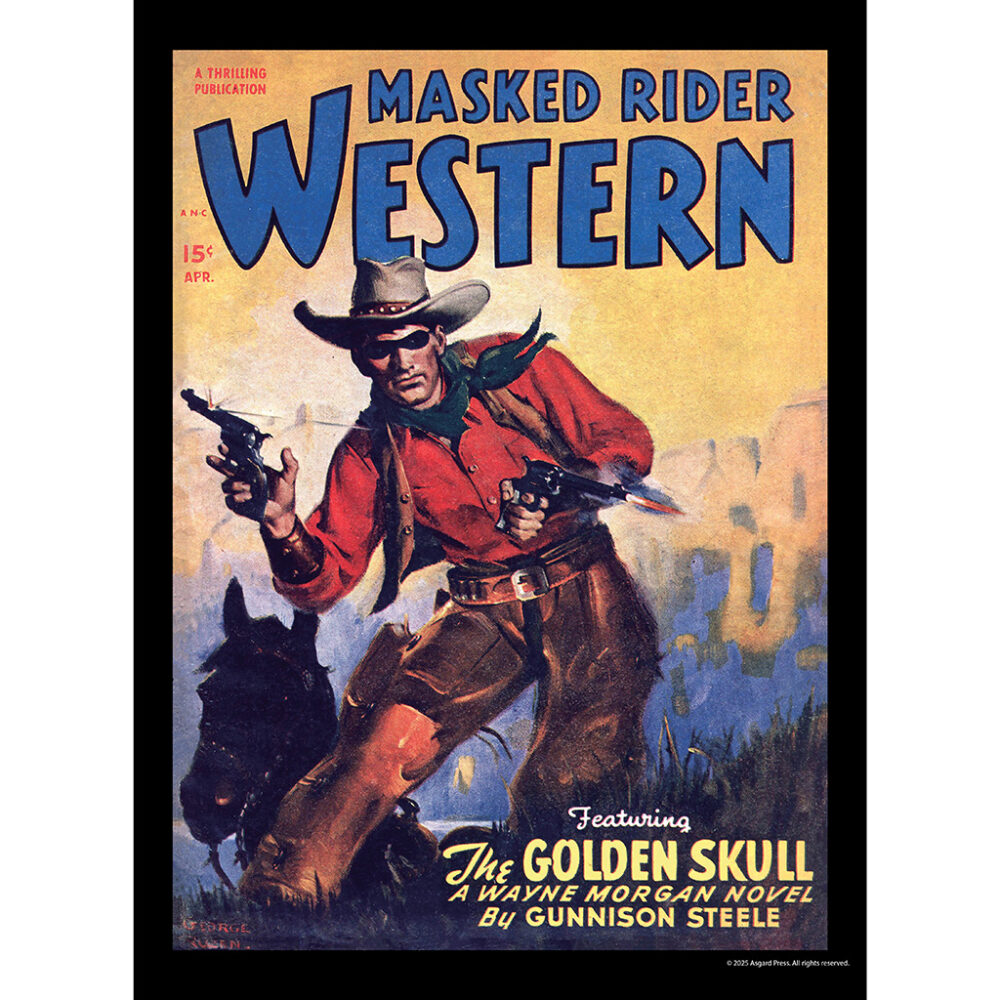 Sample image from the Asgard Press 2026 Vintage Pulp Westerns Calendar
