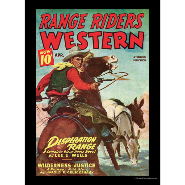 Sample image from the Asgard Press 2026 Vintage Pulp Westerns Calendar