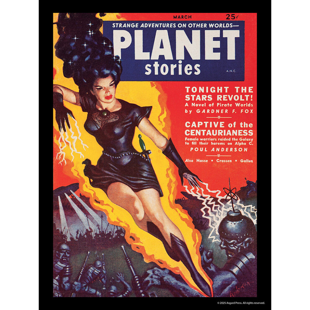 Sample image from the Asgard Press 2026 Vintage Sci-Fi Encore Edition Calendar