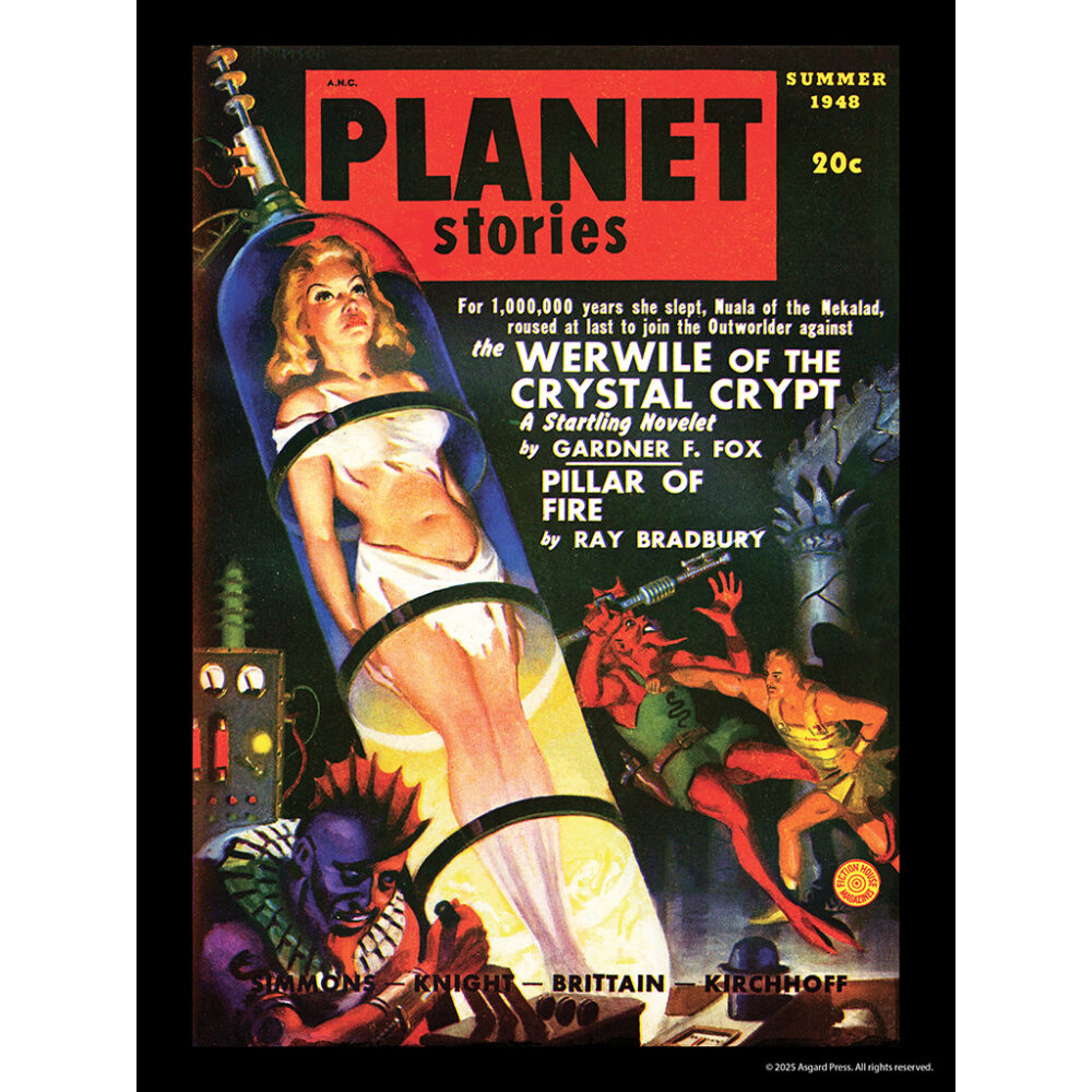Sample image from the Asgard Press 2026 Vintage Sci-Fi Encore Edition Calendar