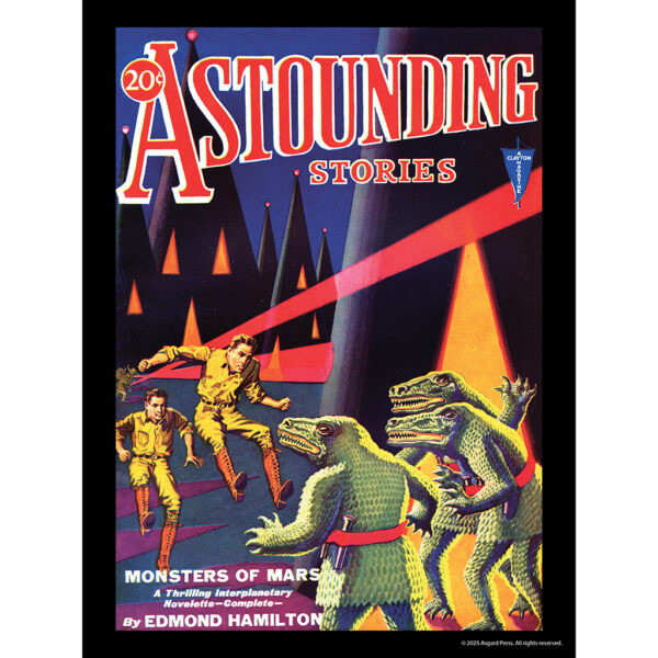Sample image from the Asgard Press 2026 Vintage Sci-Fi Encore Edition Calendar