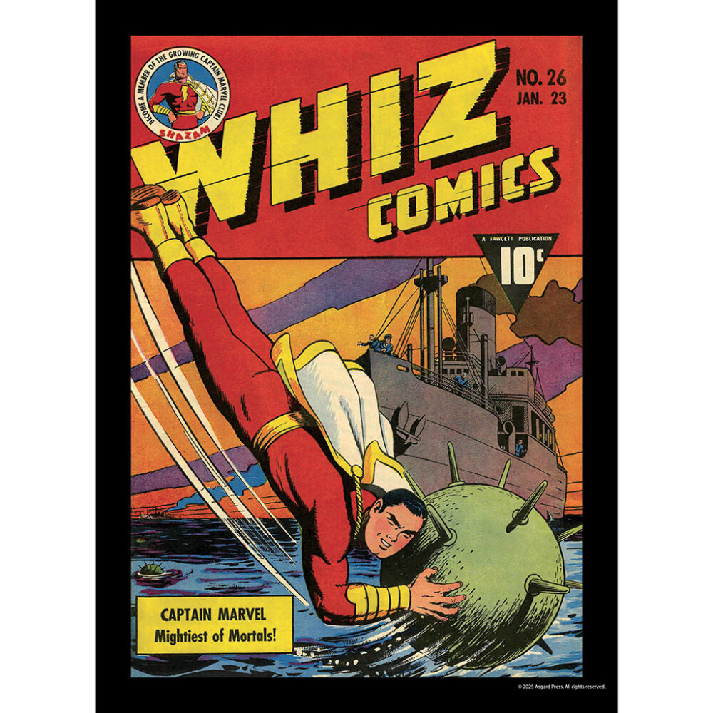 Sample image from the Asgard Press 2026 Vintage Superheroes Calendar