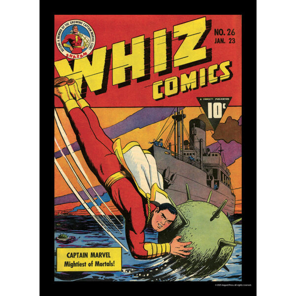 Sample image from the Asgard Press 2026 Vintage Superheroes Calendar