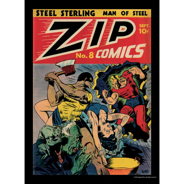 Sample image from the Asgard Press 2026 Vintage Superheroes Calendar