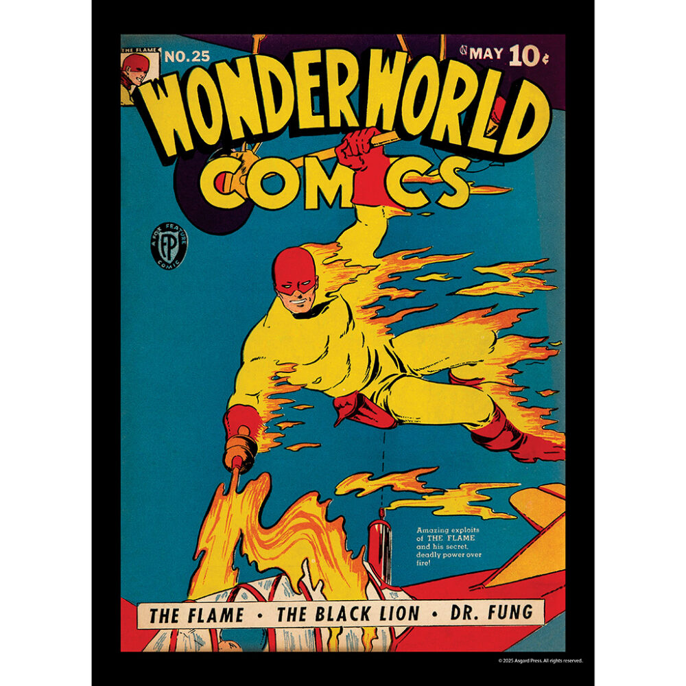 Sample image from the Asgard Press 2026 Vintage Superheroes Calendar