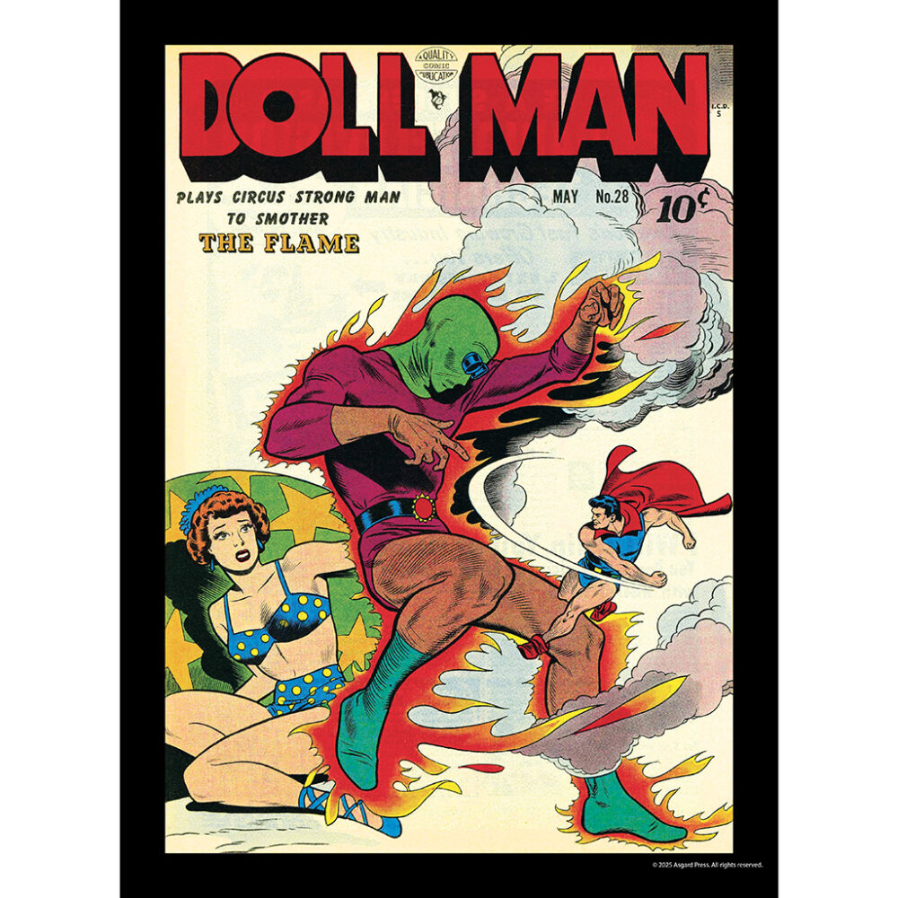 Sample image from the Asgard Press 2026 Vintage Superheroes Calendar