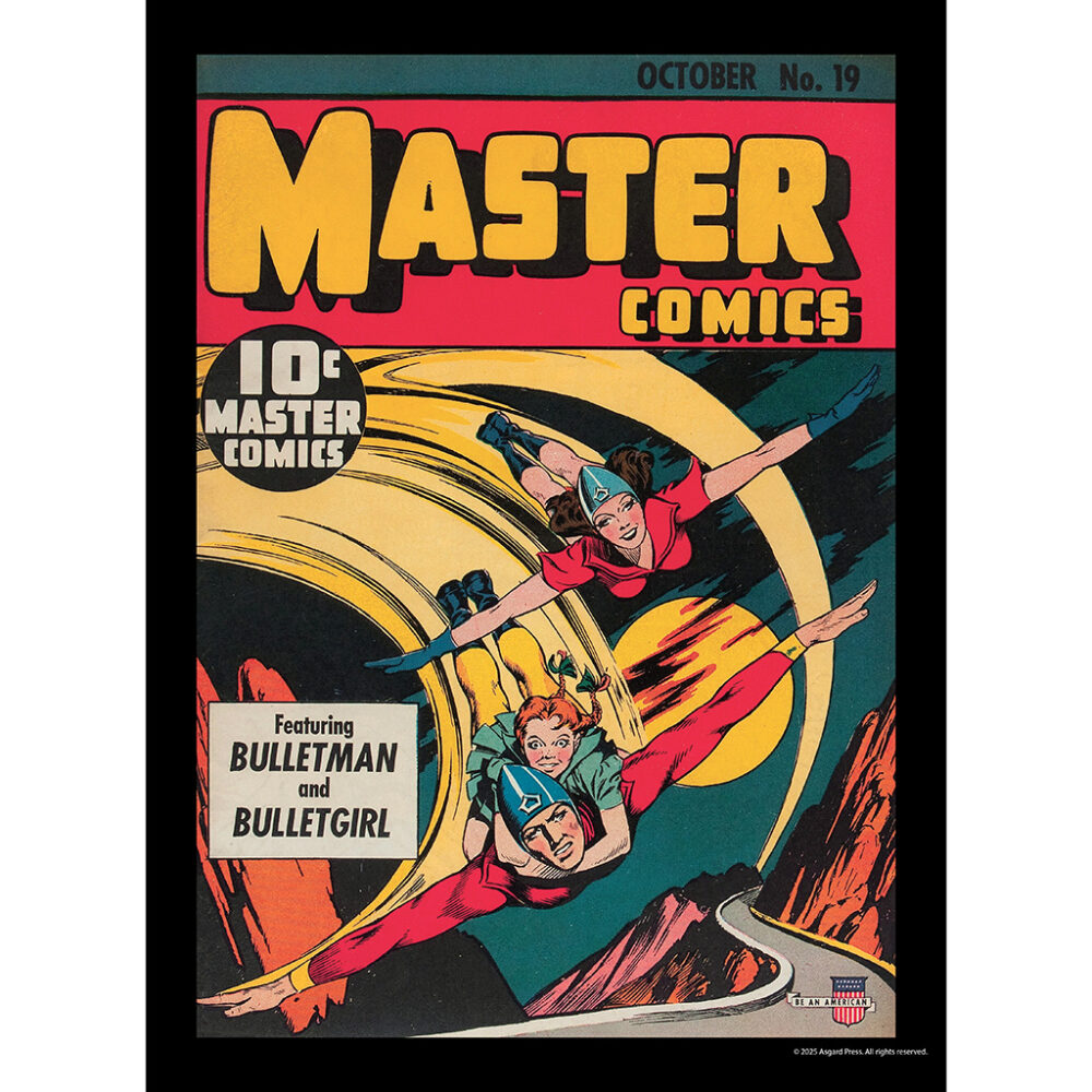 Sample image from the Asgard Press 2026 Vintage Superheroes Calendar