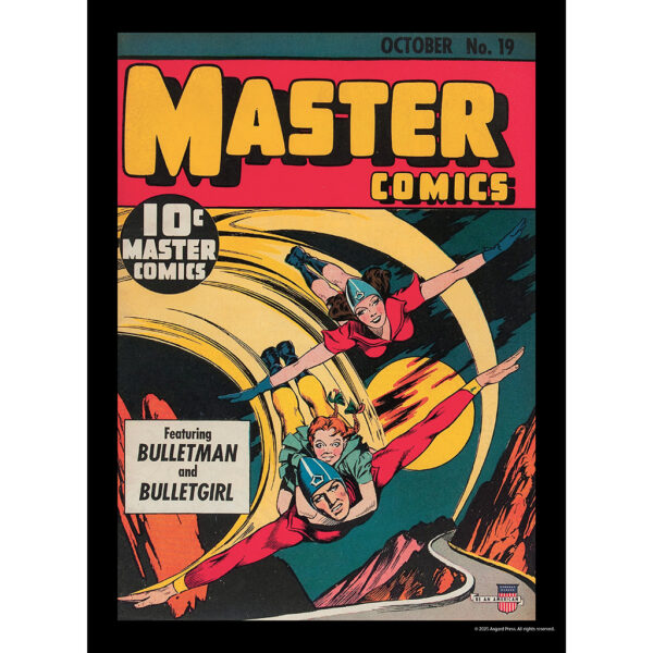 Sample image from the Asgard Press 2026 Vintage Superheroes Calendar