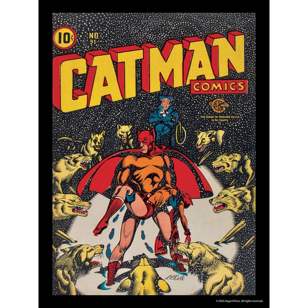Sample image from the Asgard Press 2026 Vintage Superheroes Encore Edition Calendar