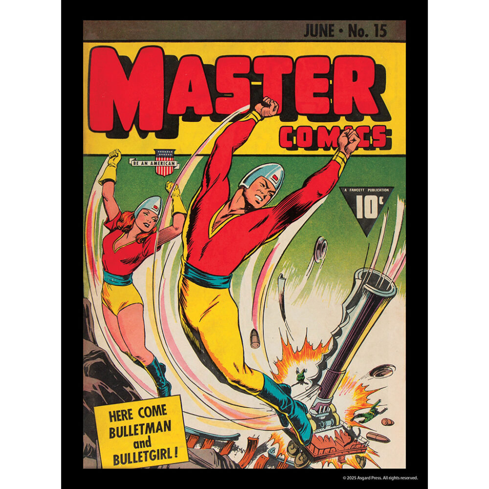 Sample image from the Asgard Press 2026 Vintage Superheroes Encore Edition Calendar