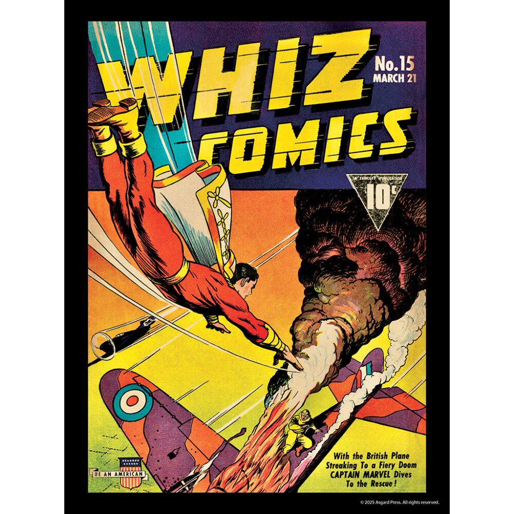 Sample image from the Asgard Press 2026 Vintage Superheroes Encore Edition Calendar