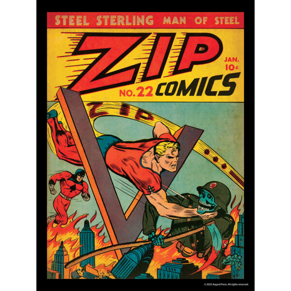 Sample image from the Asgard Press 2026 Vintage Superheroes Encore Edition Calendar