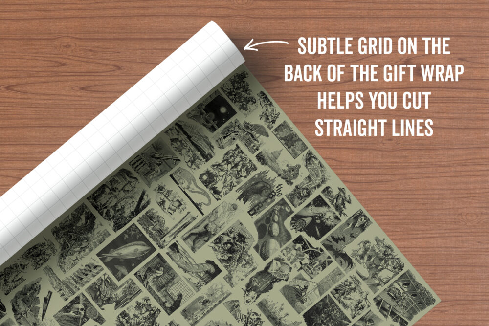 Vintage Interior Pulp Art 24"x36" Folded Gift Wrap Sheet - Image 4