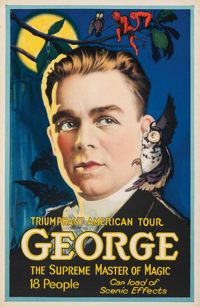 George, the Supreme Master of Magic, poster c. 1920s.