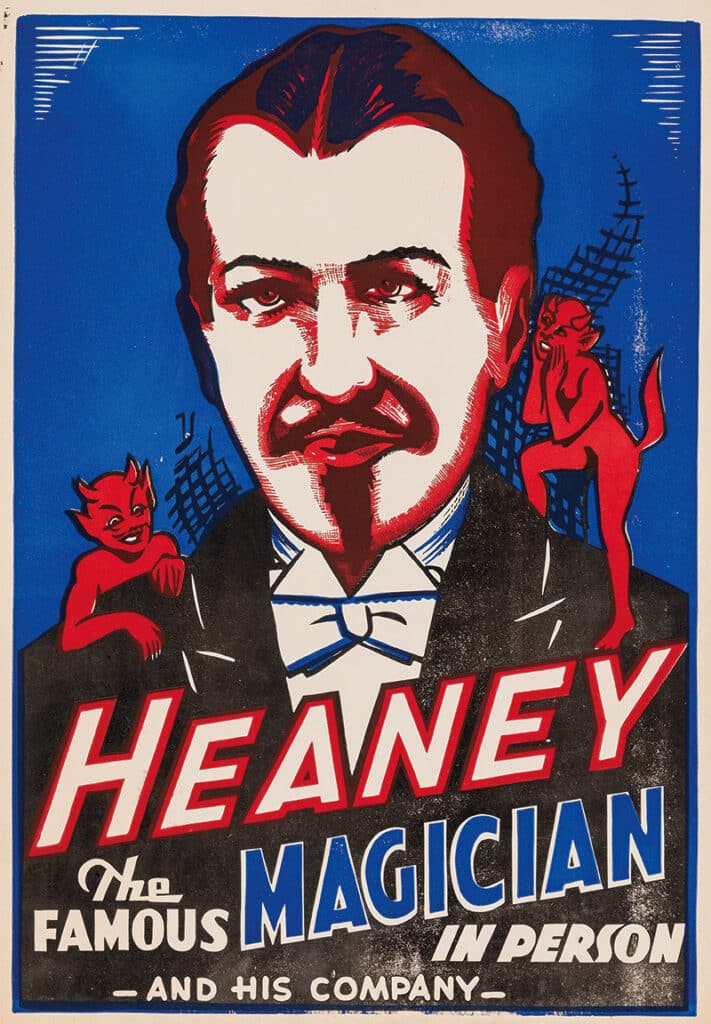 Heaney, the Famous Magician, In Person, poster c. 1950s.