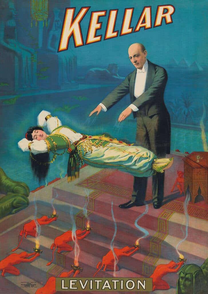 Harry Kellar, levitation poster, c. 1900.