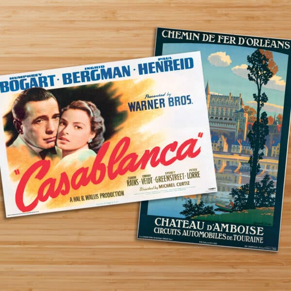Casablanca/French travel double sided poster