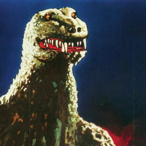 Asgard Press double-sided folded poster of Mexico and Godzilla