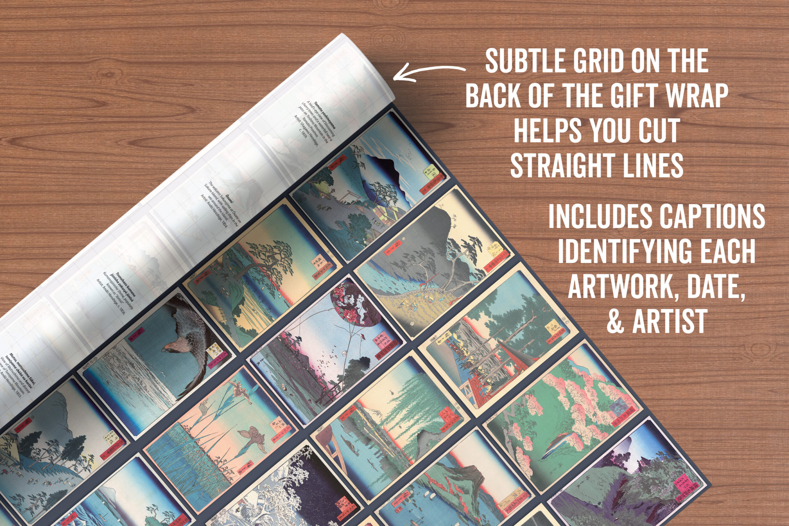 Asgard Press Vintage Japanese Prints 20x28 folded gift wrap sheet