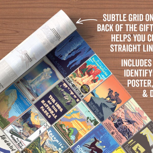 Asgard Press Vintage National Parks 20x28 folded gift wrap sheet