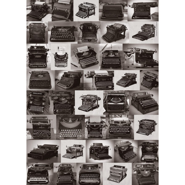 Asgard Press Vintage Typewriters Metallic 20x28 folded gift wrap sheet