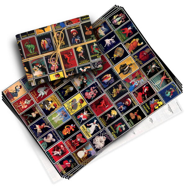 Vintage Leonetto Cappiello Pack of 4 Folded Gift Wrap Sheets