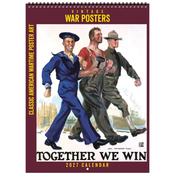 Front cover of the 2027 Vintage War Posters Deluxe Wall Calendar