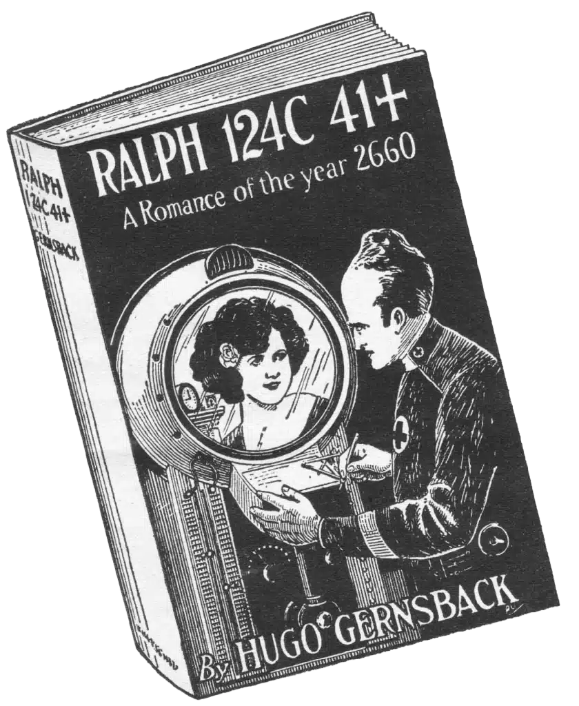 Pulp magazine ad for the book Ralph 124C 41+ by Hugo Gernsback, 1931.