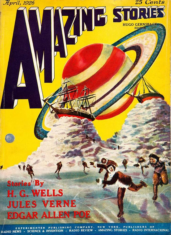 Cover art for the first issue of Amazing Stories, April 1926.