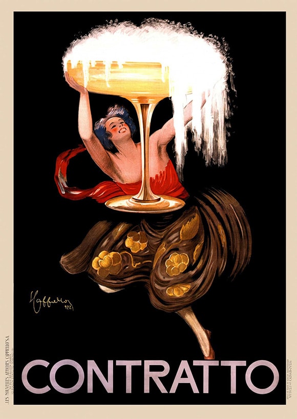 "Contratto" poster by Leonetto Cappiello, 1922.