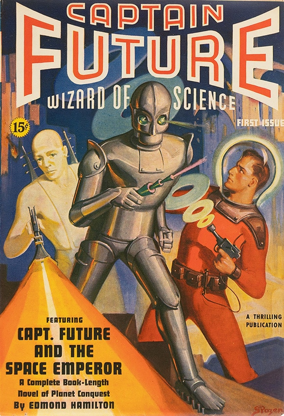 Cover art for the Winter 1940 issue of Captain Future.