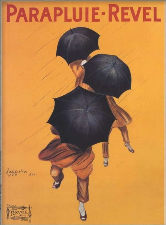 "Parapluie Revel" poster by Leonetto Cappiello, 1922.