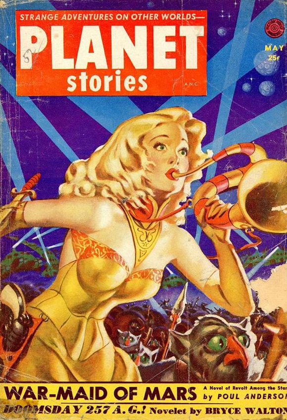 Cover art for the May 1952 issue of Planet Stories.