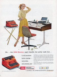 IBM typewriter ad, 1957.
