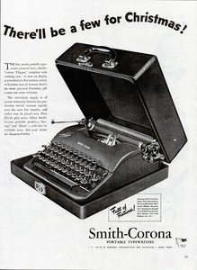 Smith-Corona typewriter ad, 1945.